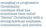 definition of emerging Christianity